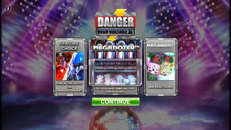 Danger! High Voltage 2 online pokie by Big Time Gaming — in-game view
