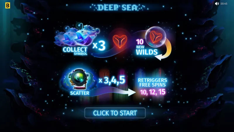 Deep Sea online pokie by BGAMING — in-game view