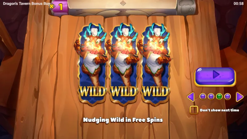 Dragons Tavern online pokie by Evoplay — in-game view