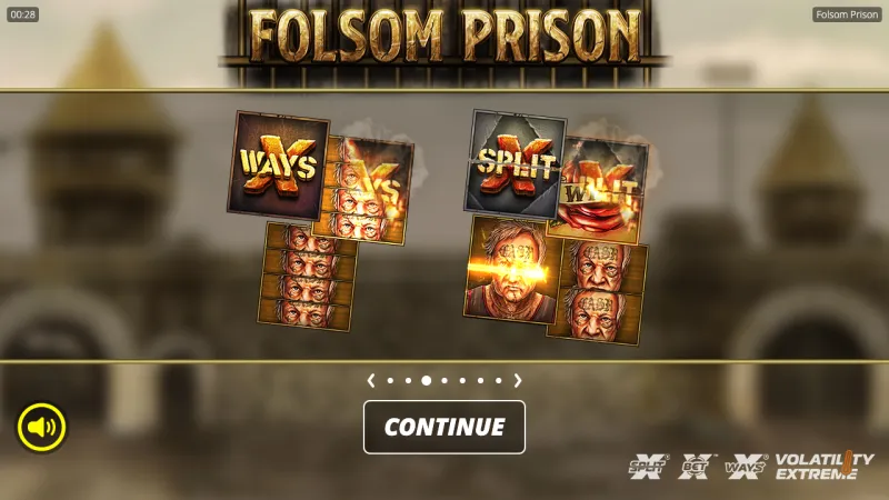 Folsom Prison online pokie by Nolimit City — in-game view